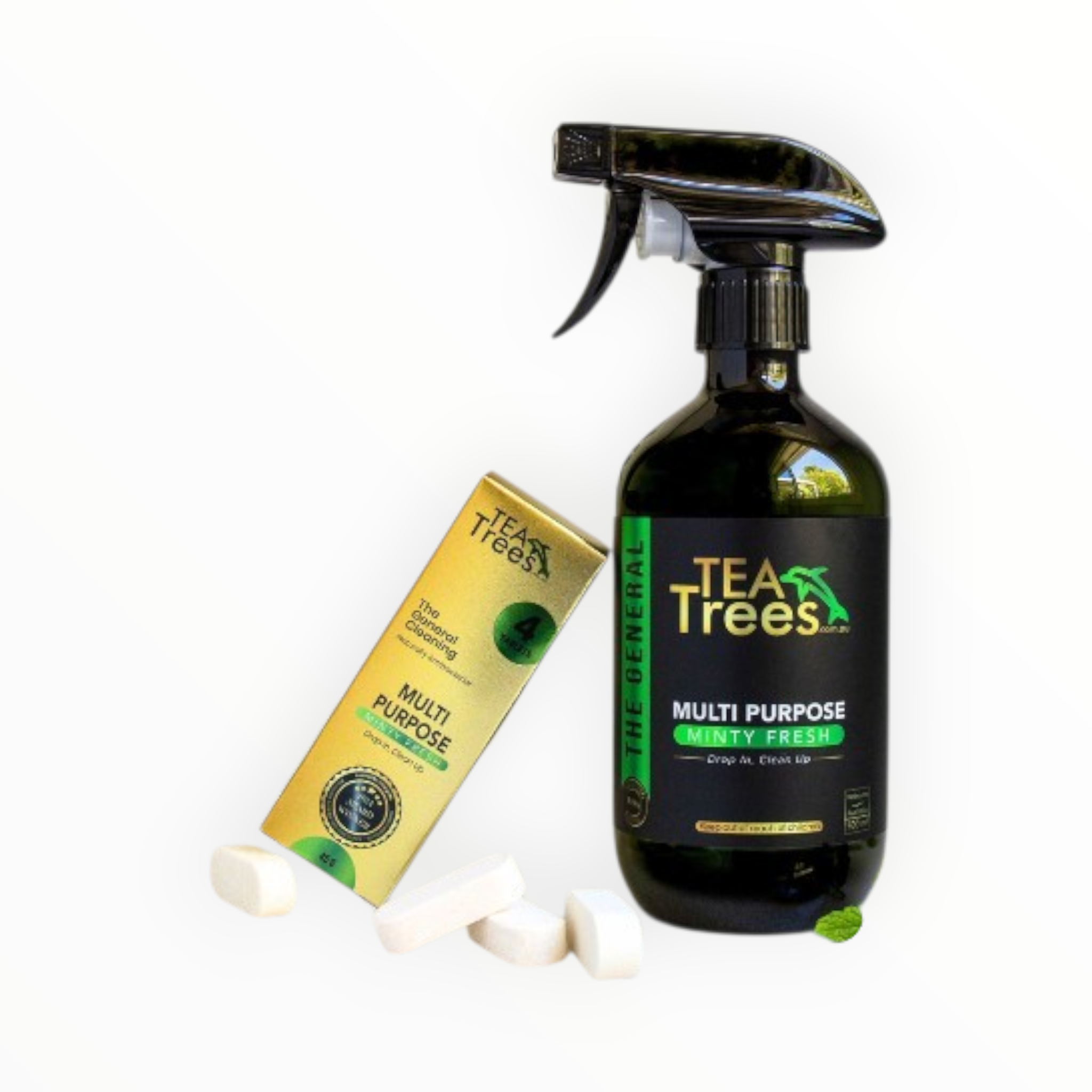 The General Multi Purpose Cleaning Pack - Bottle and 4 refill tablets