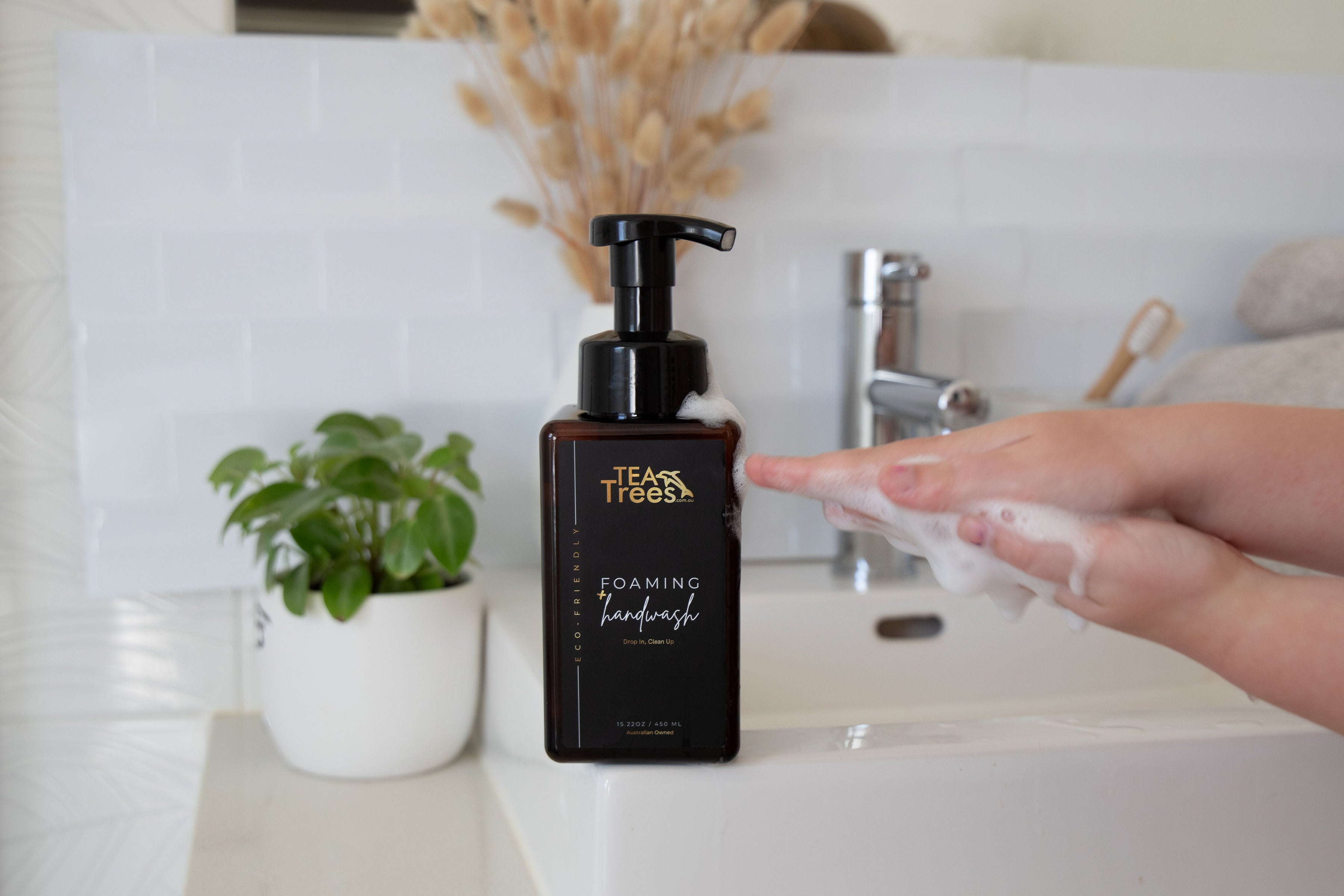 Kitchen & Beyond Eco Trio - 3 bottles, 12 tablets plus 2 free bamboo cloths (valued at $18.50)