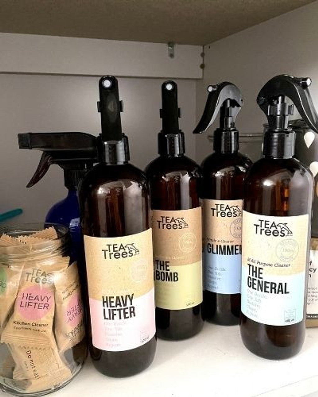 "Scuffs and Seconds" Heavy Lifter Kitchen Cleaning bottle and 4 refill tablets